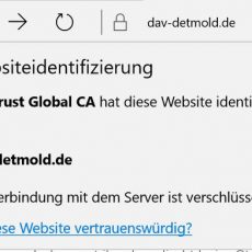 Kleiner Buchstabe – Große Wirkung: SSL-Verschlüsslung nun auf der Website der Sektion